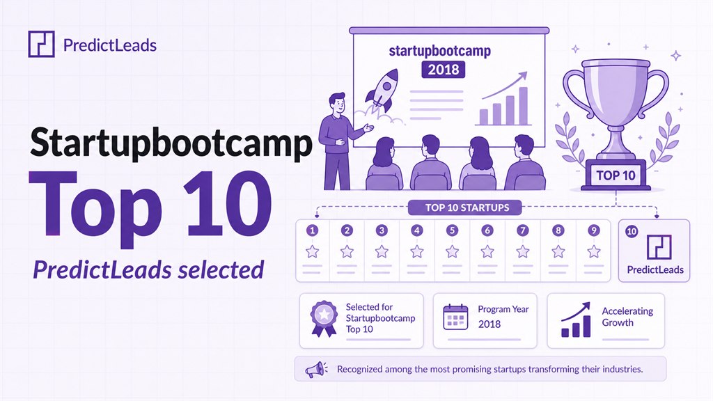 PredictLeads selected for Startupbootcamp 2018 Top 10 with startup growth and milestone signals